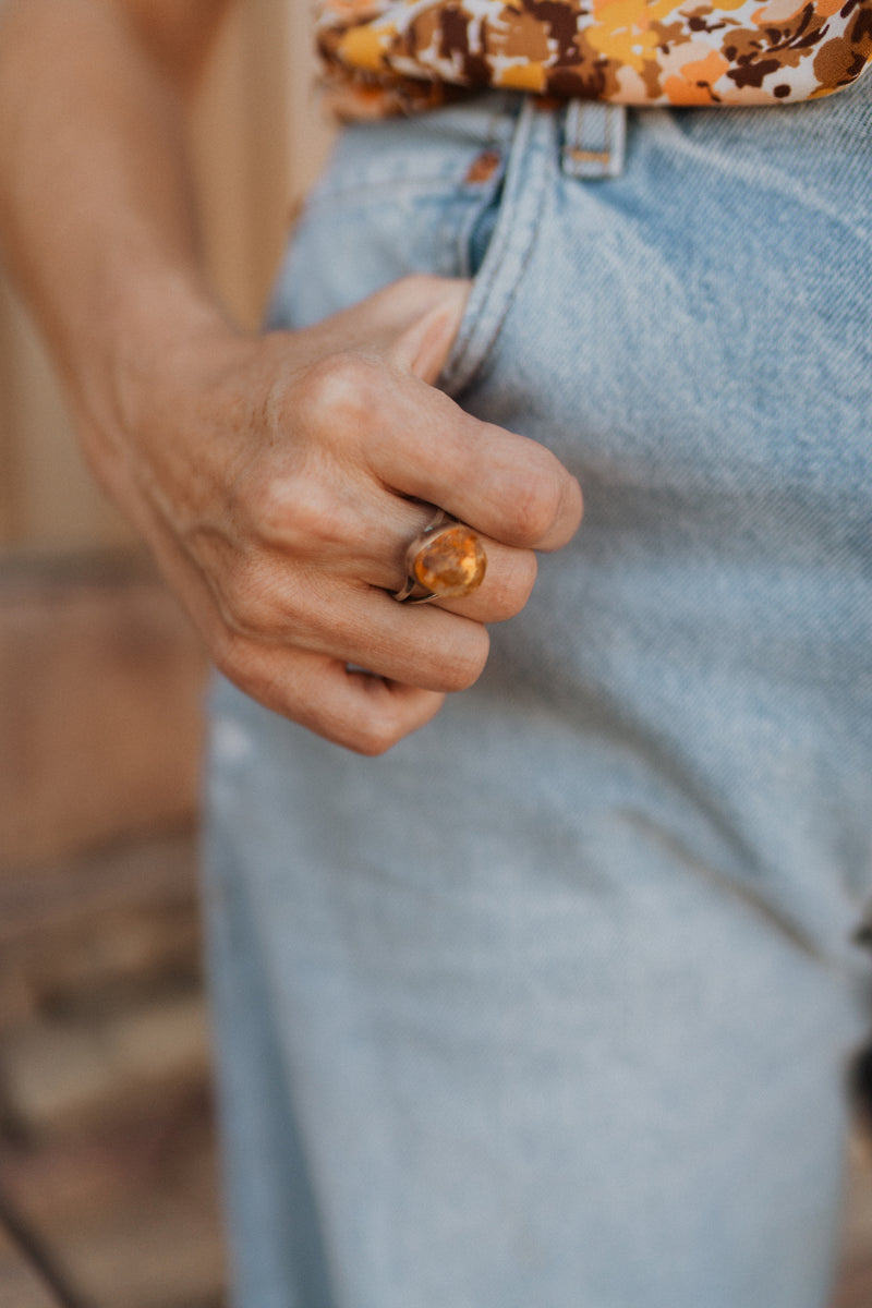 Hensley Ring | Gold Citrine