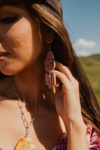 Capri Earrings | Pink - FINAL SALE