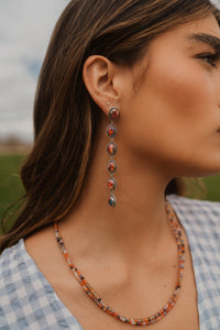 Shelly Earrings | Pink Spiny Turquoise