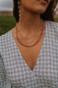 Medium Violet Pearl Necklace