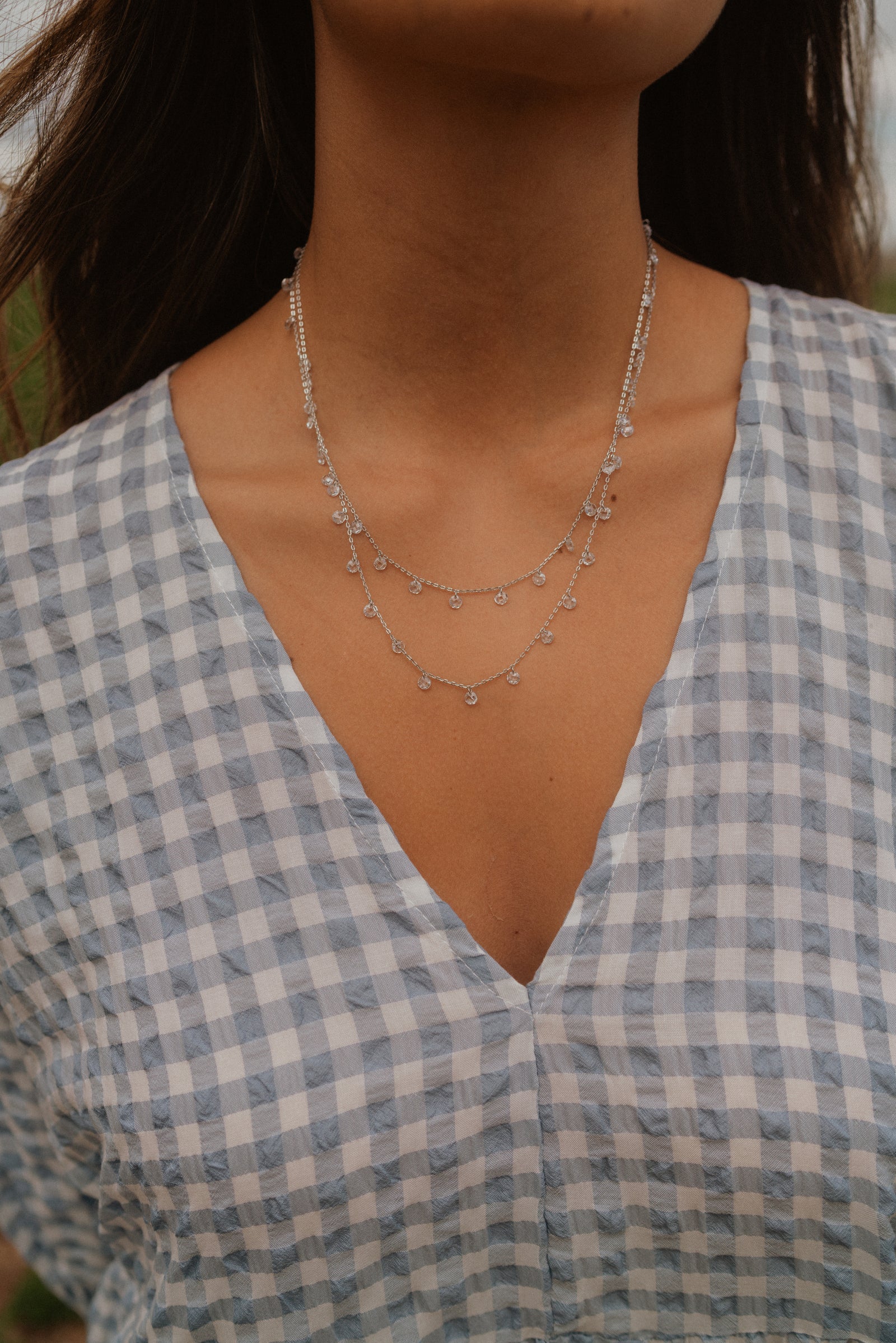 Mittens Necklace | Silver