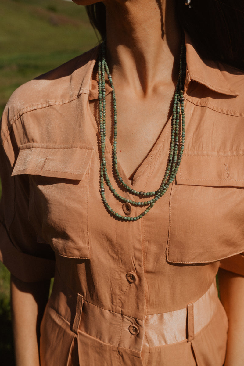 Olive Necklace | Small 3 Strand - FINAL SALE