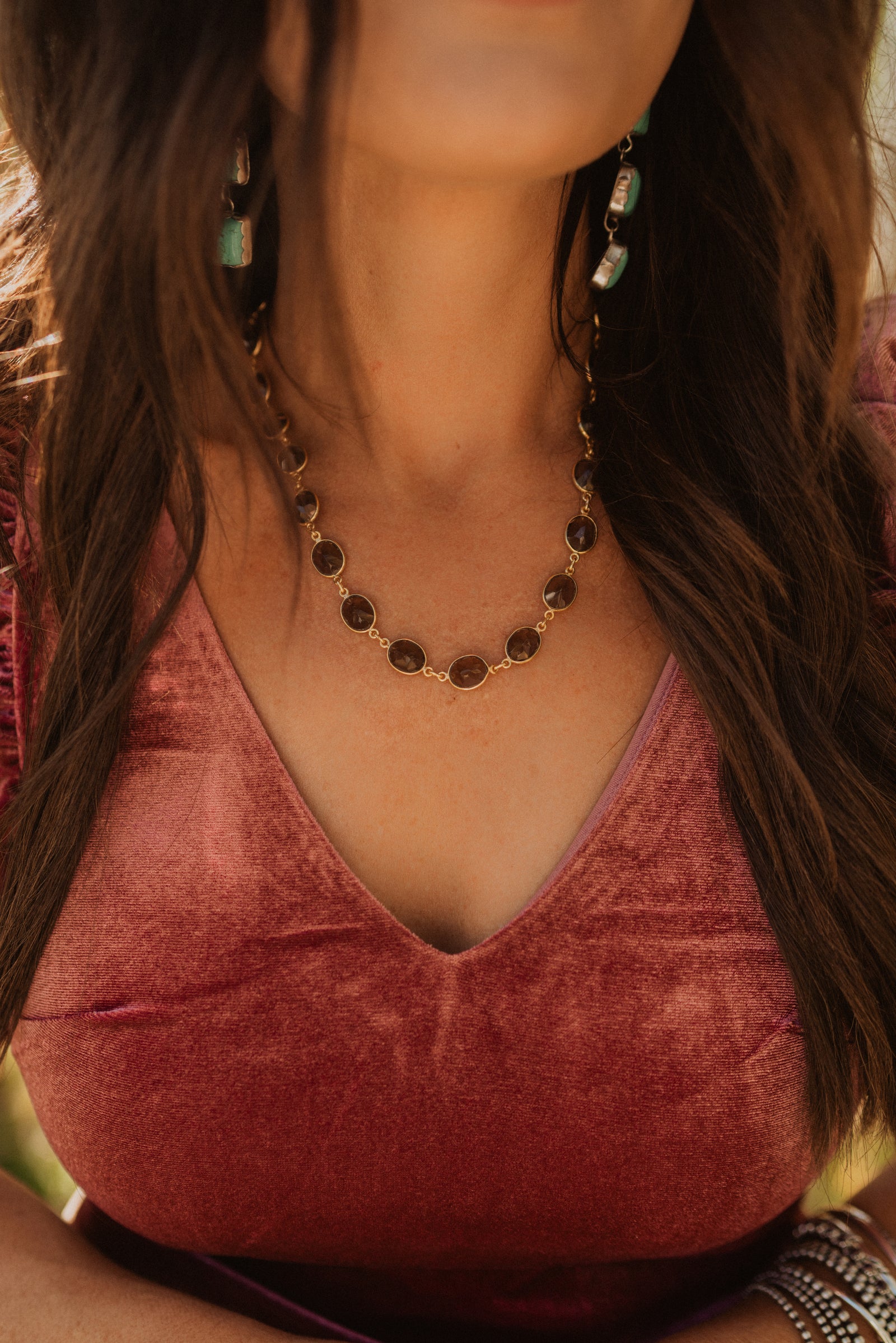 Jorry Necklace | Smoky Quartz