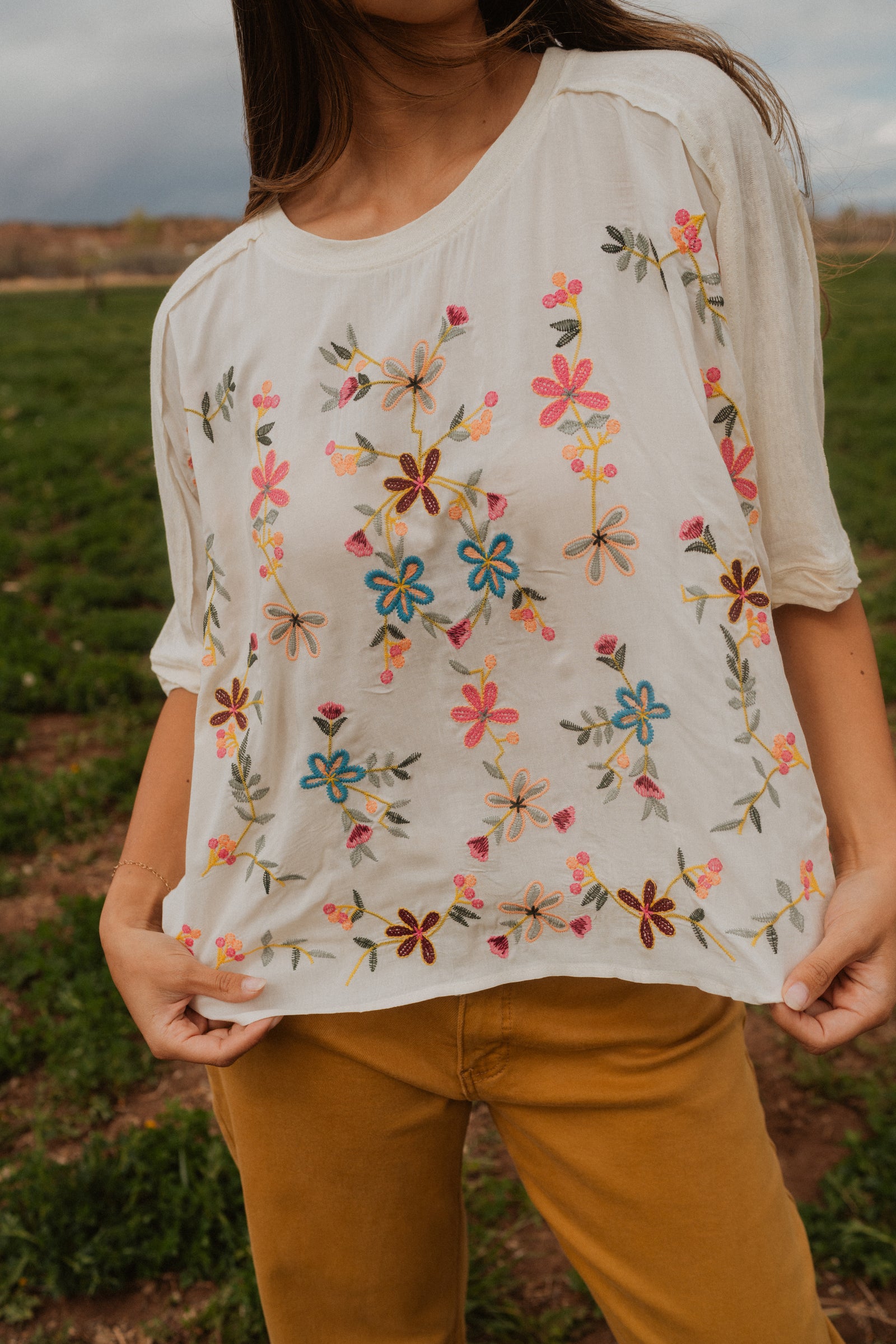 Lou Lou Embroidered Top