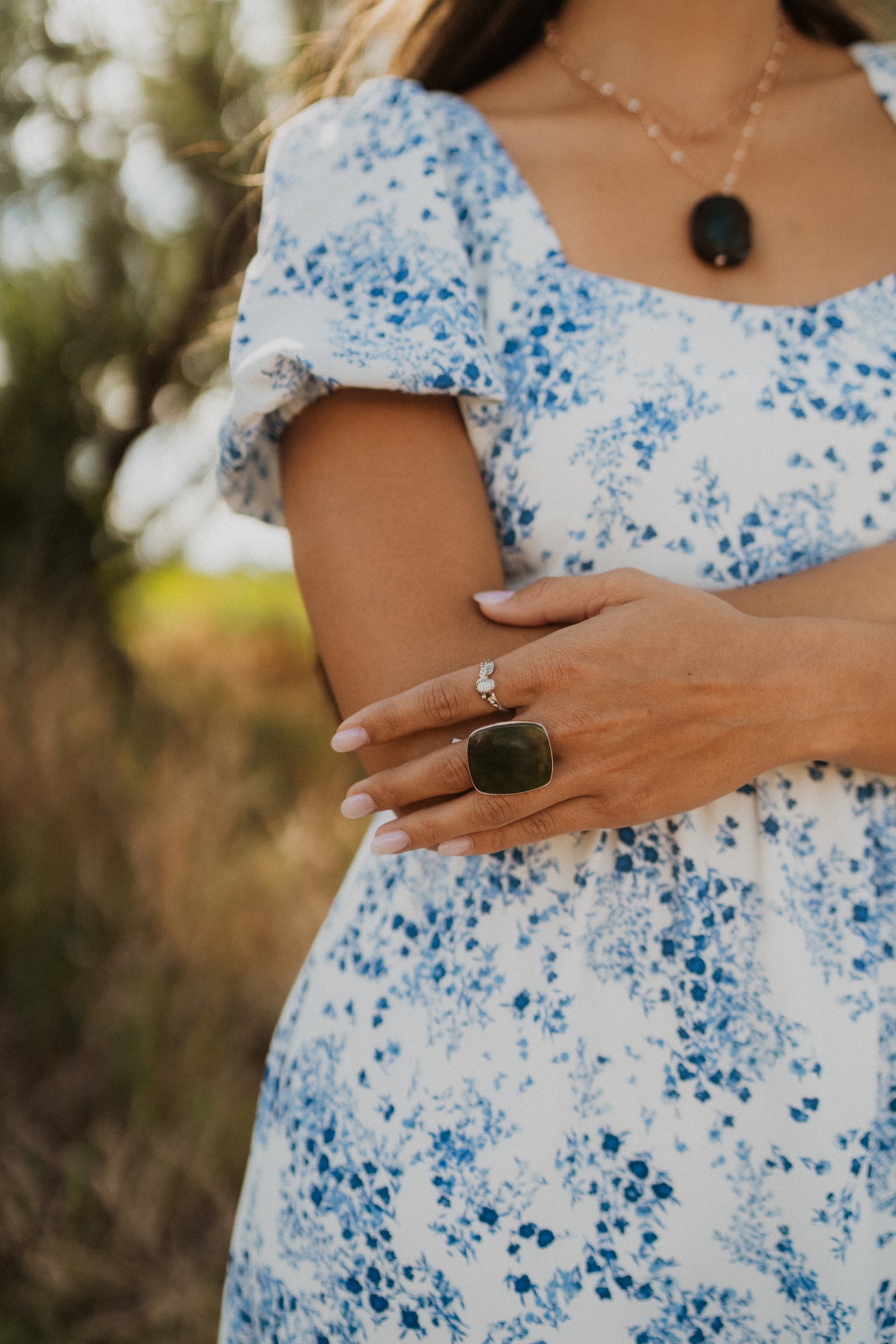 Ophelia Ring | White Opal