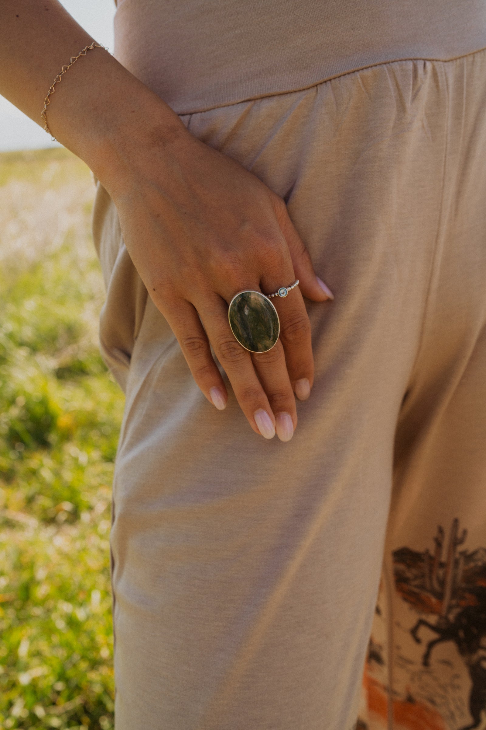 Belen Ring | Green Moss