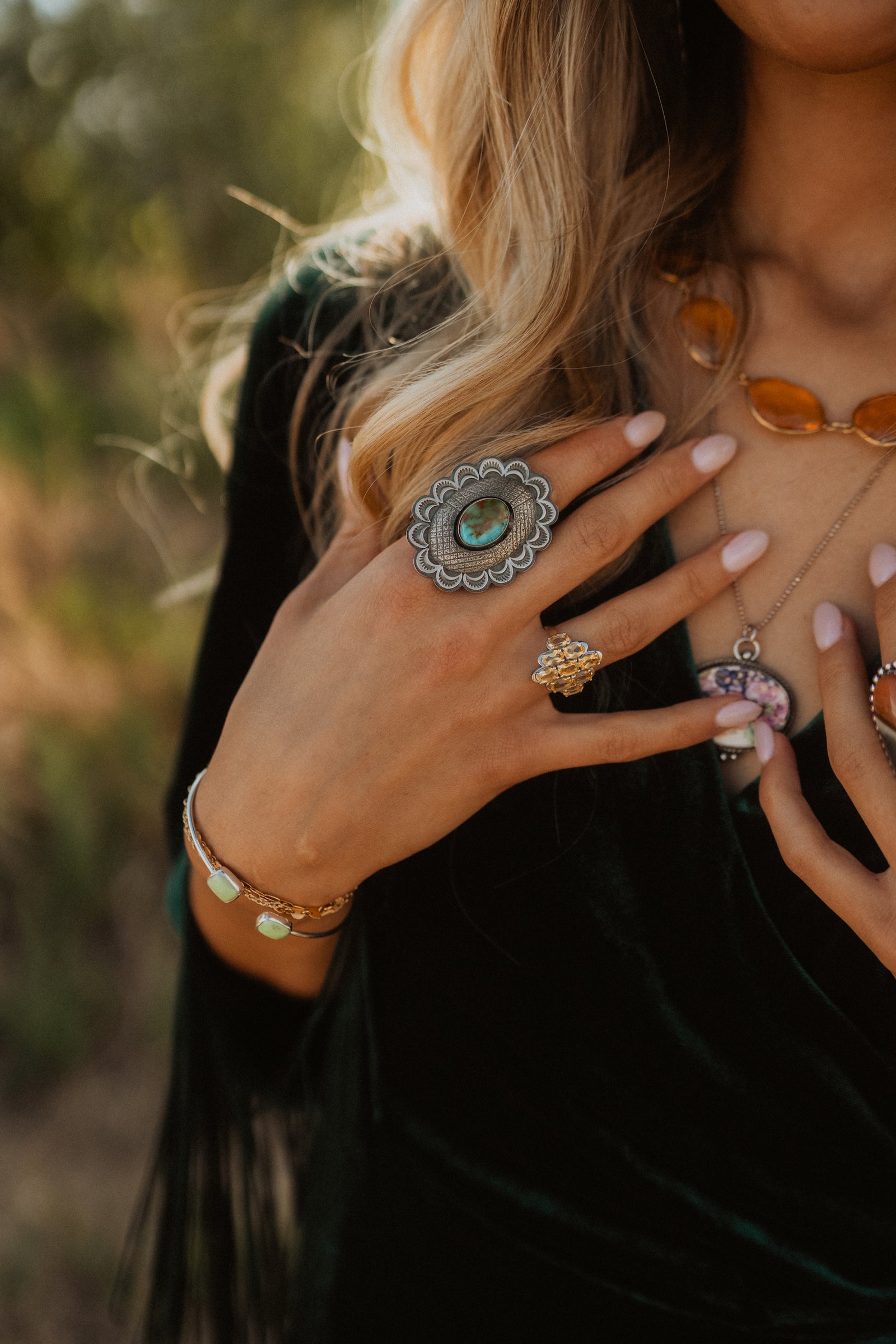 Cohen Ring | Green Turquoise