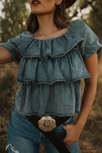 Janna Denim Top