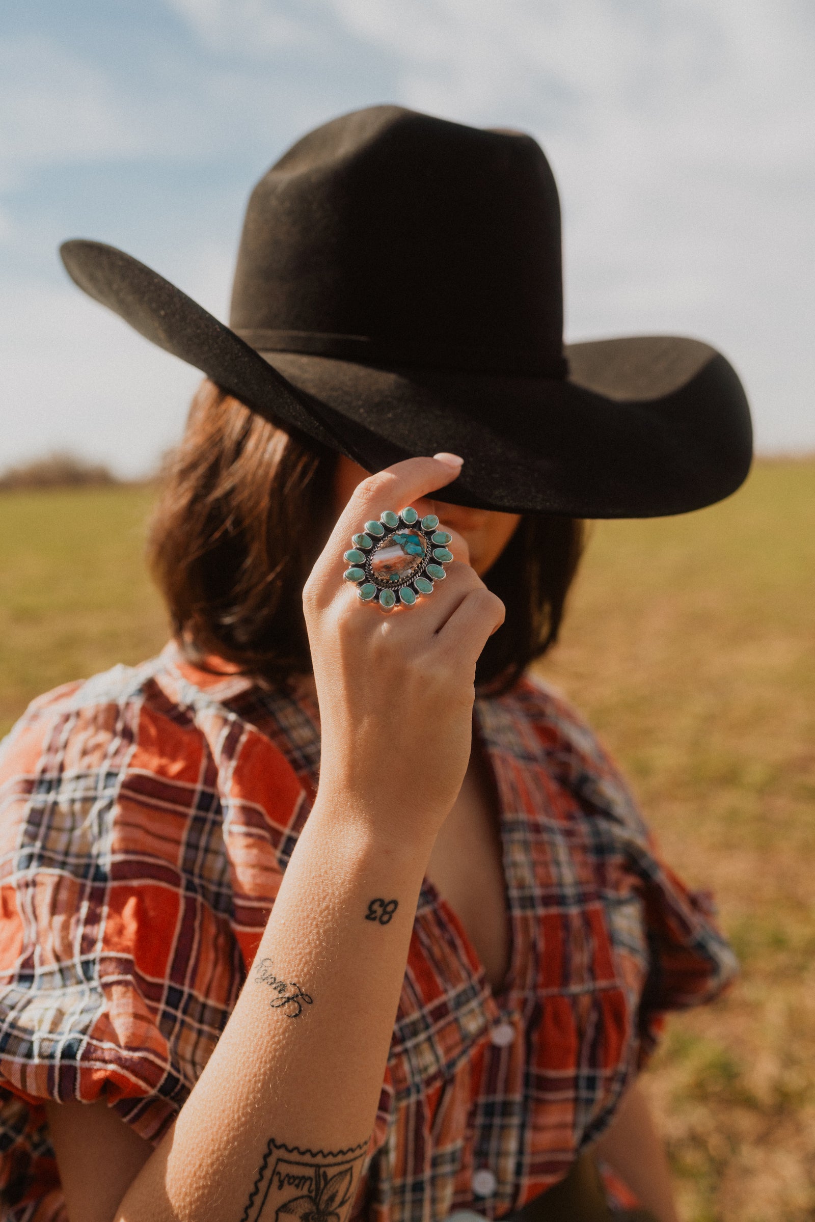 Callie Ring | Turquoise + Spiny Turquoise