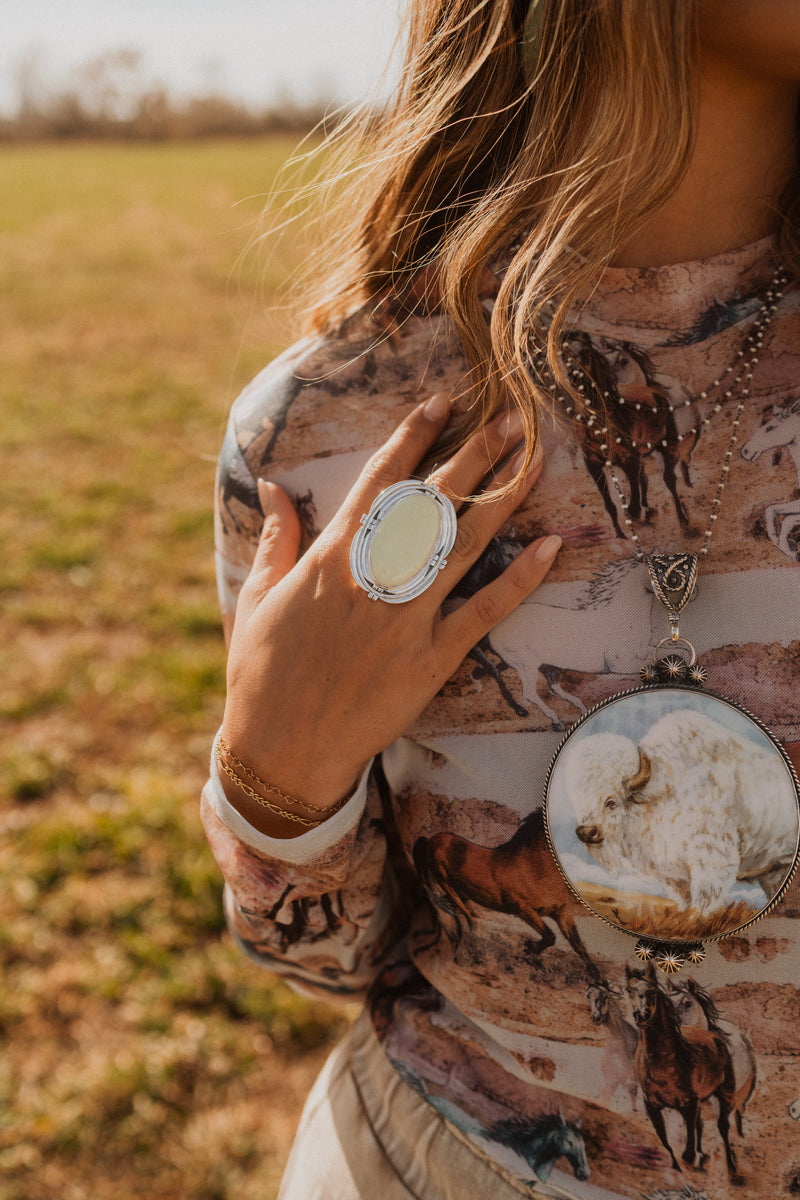 Knoxville Ring | Lemon Chrysoprase