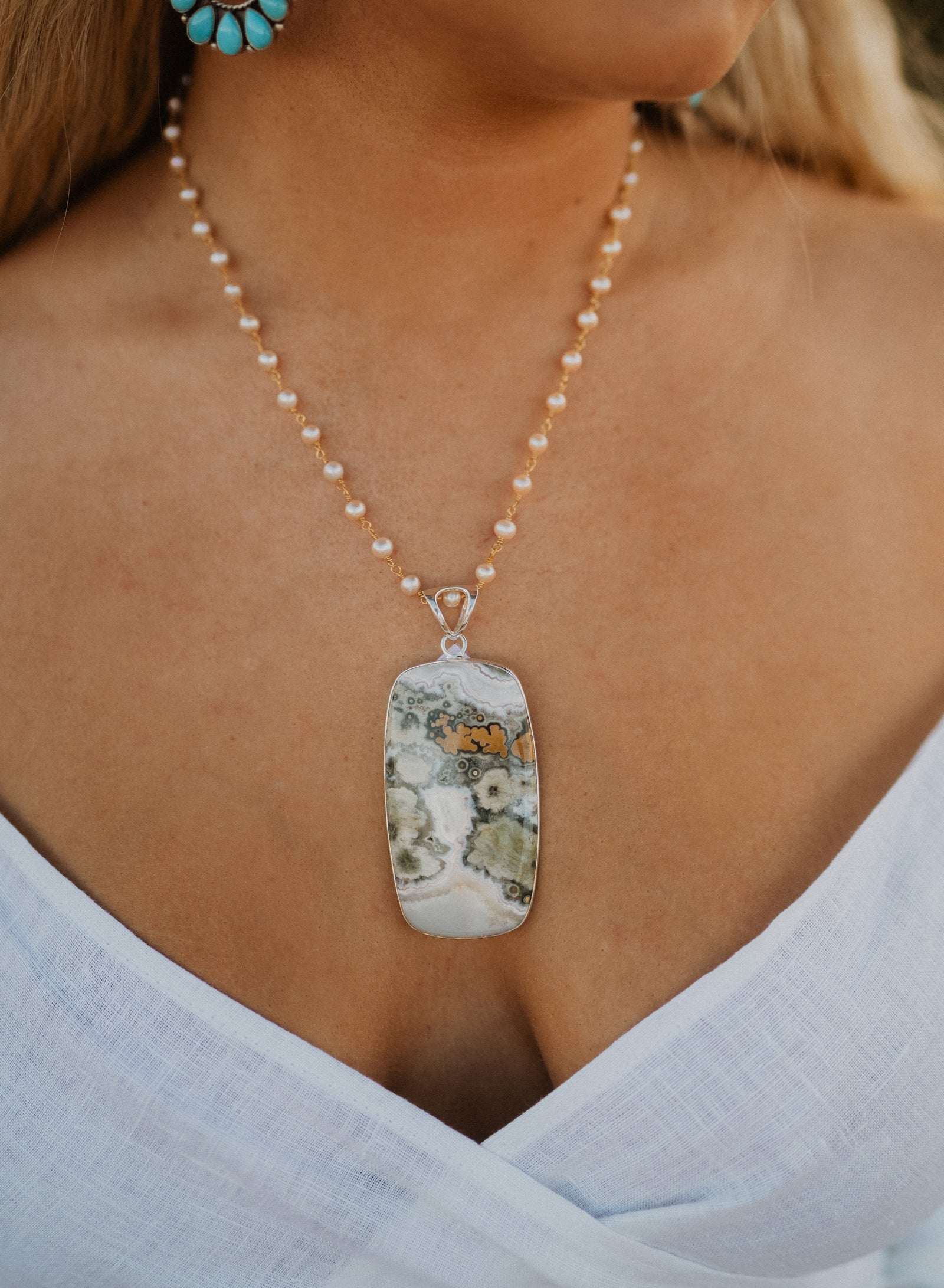 Rosaleen Necklace | Ocean Jasper