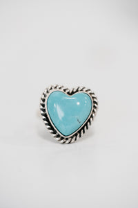 Big Heart Ring | Turquoise