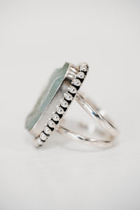 Betsy Ring | Rough Aquamarine