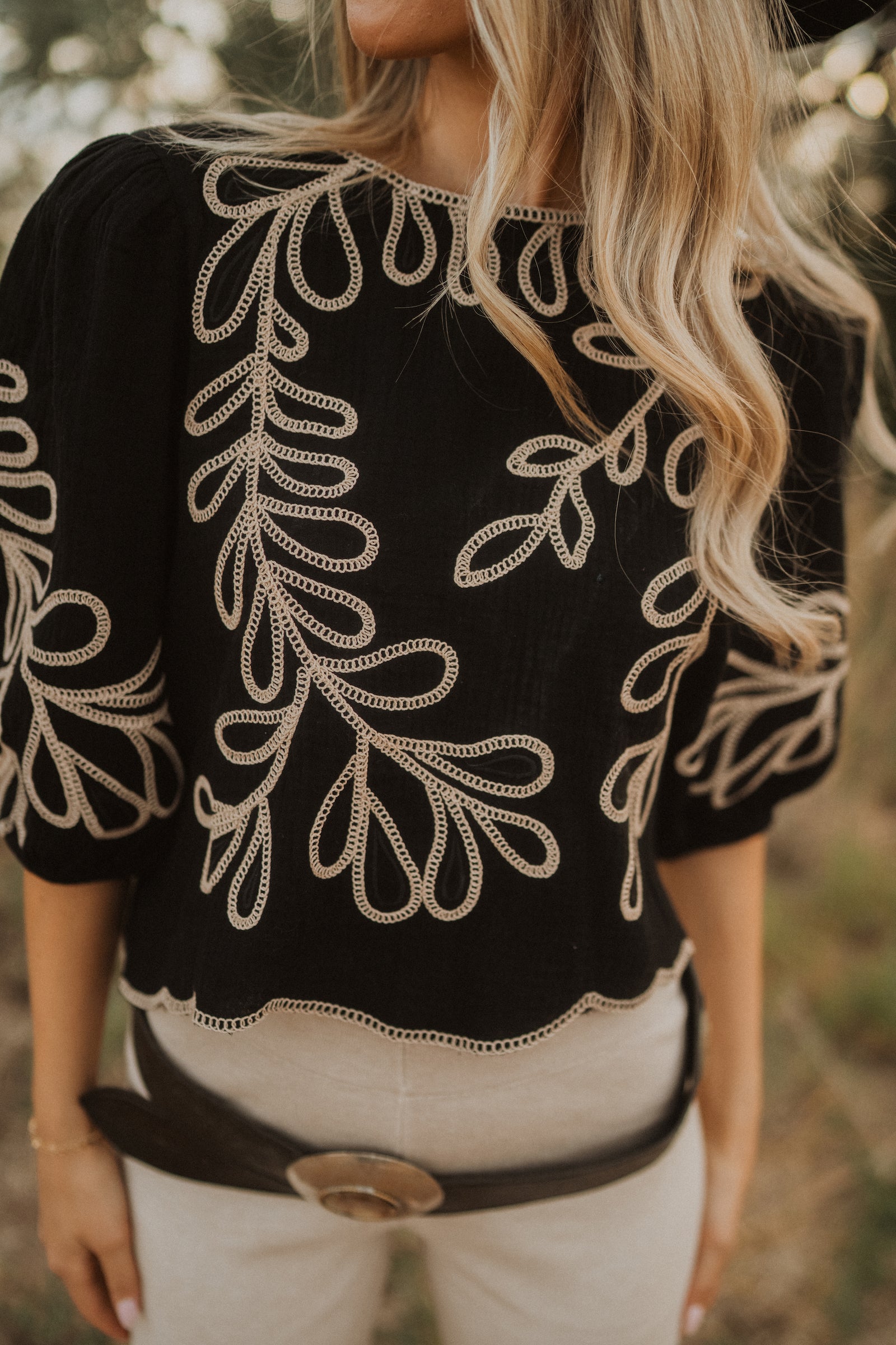 Estie Embroidered Top