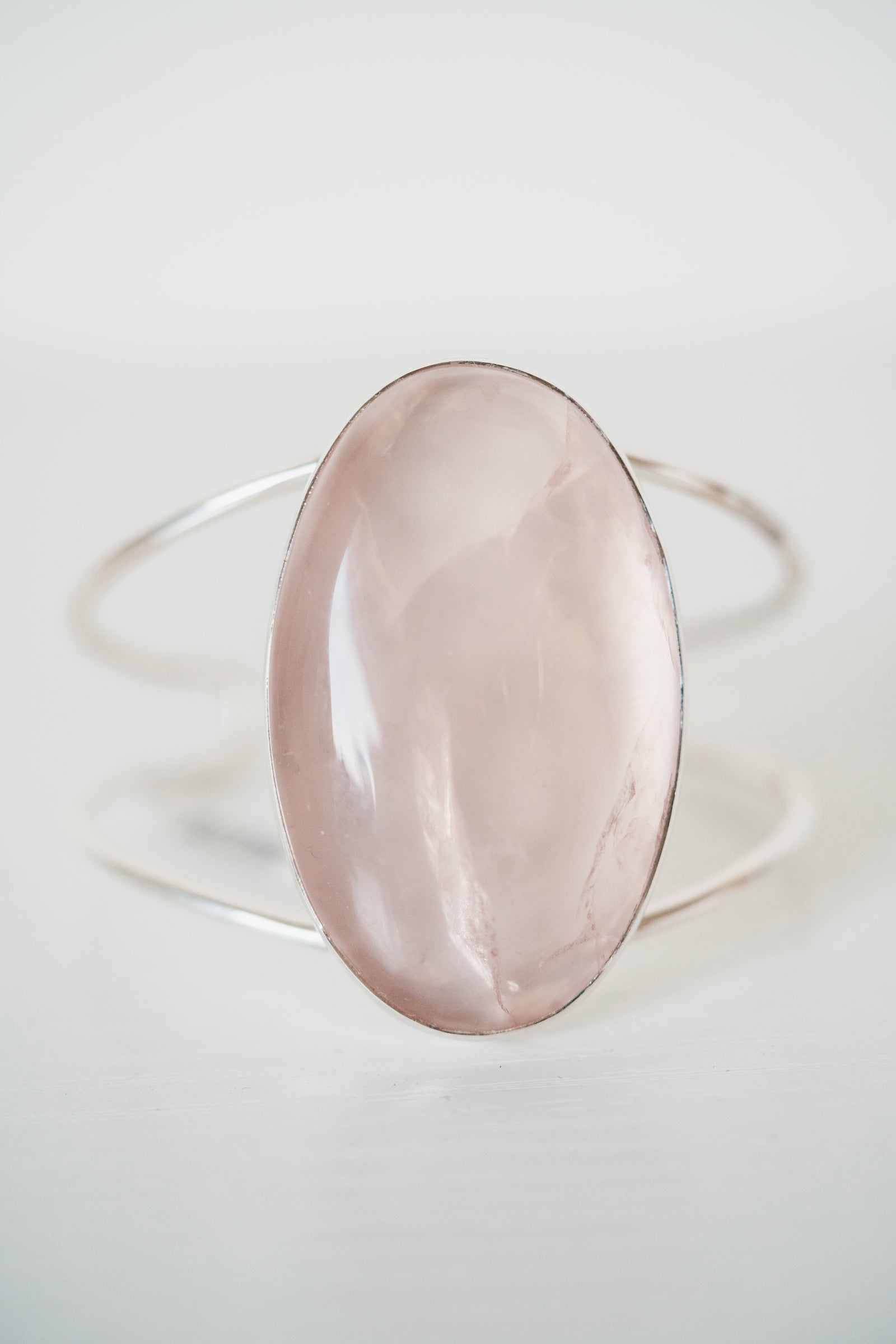 Davis Cuff | Rose Quartz