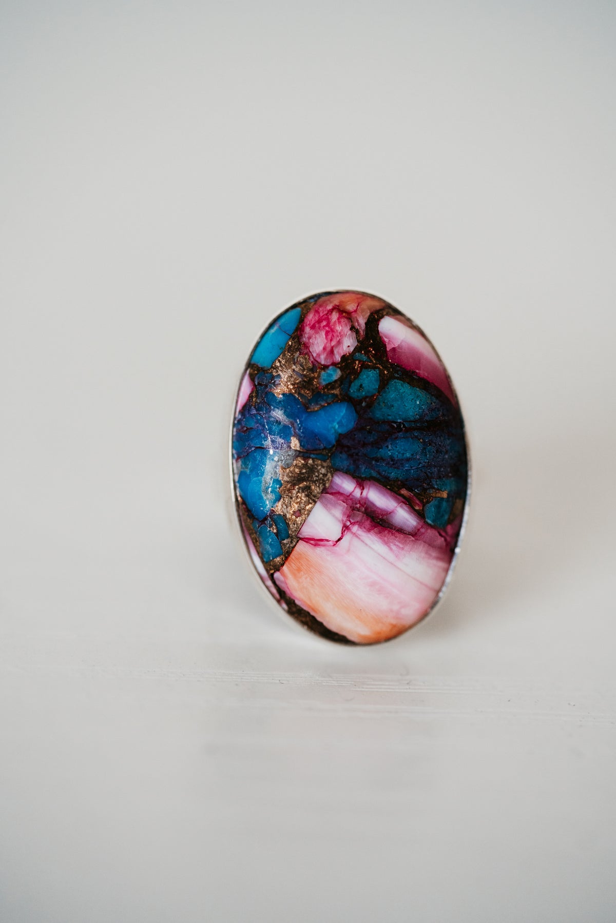 Gabi Rind Gabi Ring | Pink Turquoise – Goldie Lew Jewelry