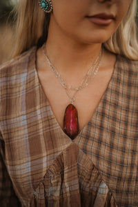 Kyree Necklace | Red Agate