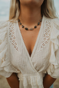 Lynnette Necklace | Dark Quartz