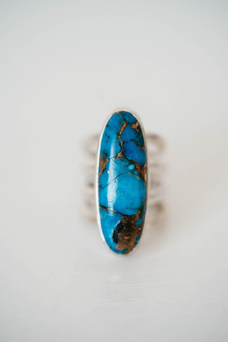 Cheyenne Ring | Blue Copper Turquoise