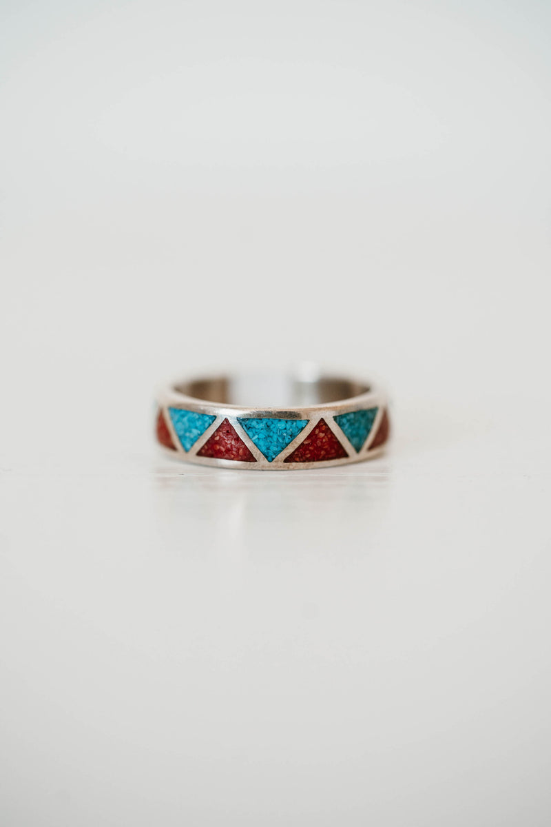 Knox Ring | Turquoise + Coral