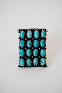 Madeline Cluster Ring | Turquoise - FINAL SALE