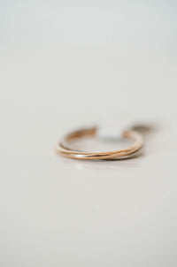 Double Band Silver and Gold Ring - FINAL SALE