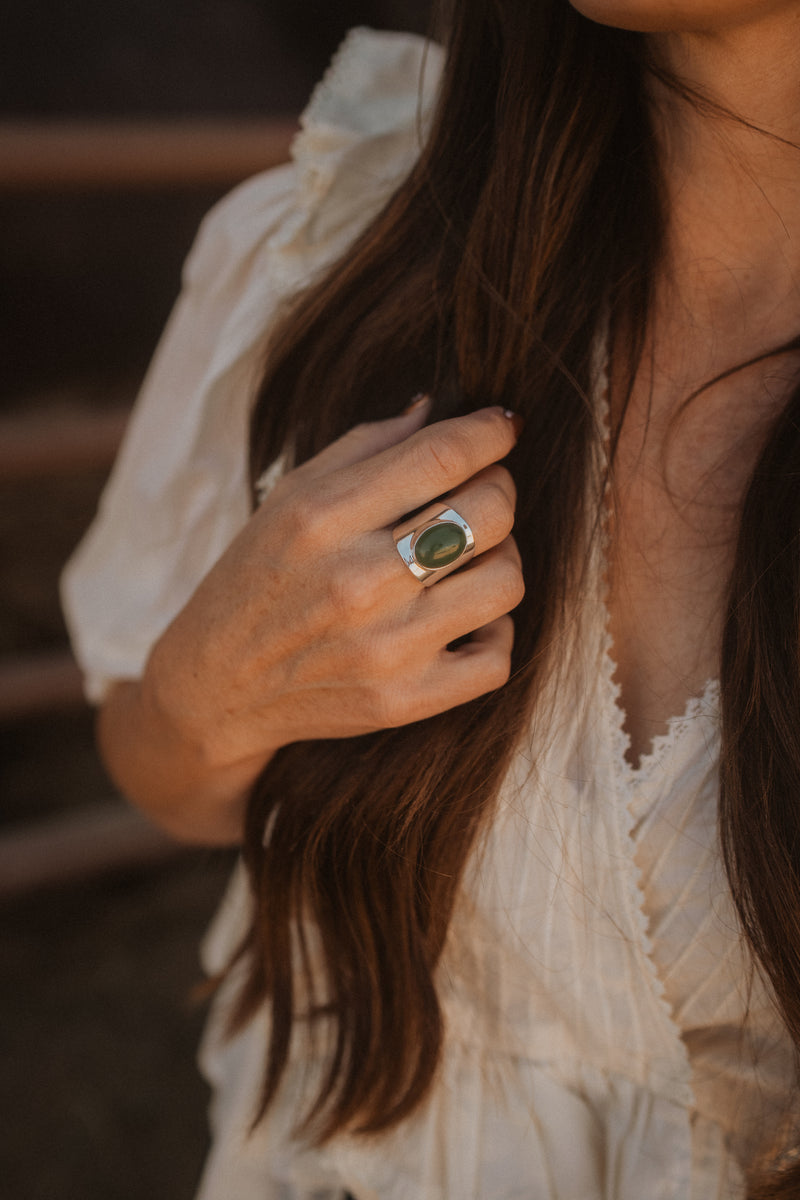 Billings Ring | Nephrite Jade