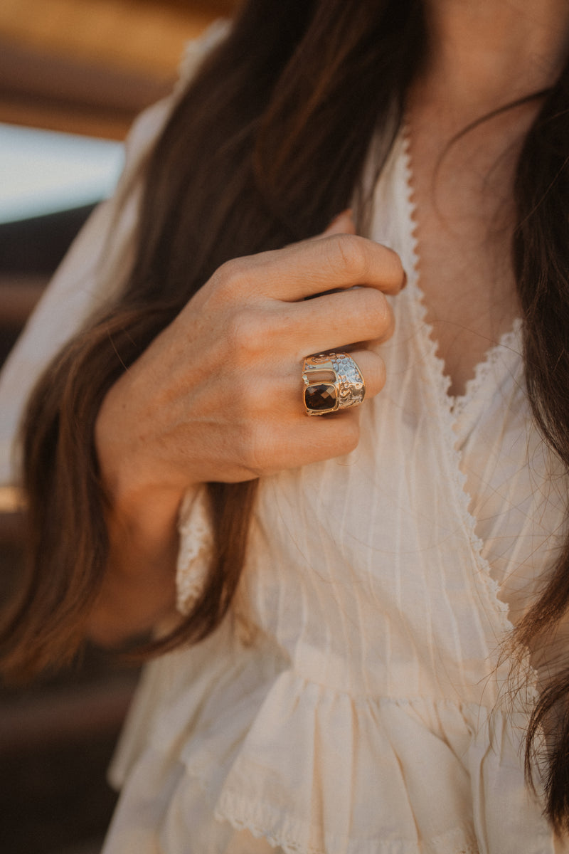 Glacier Ring | Smoky Quartz