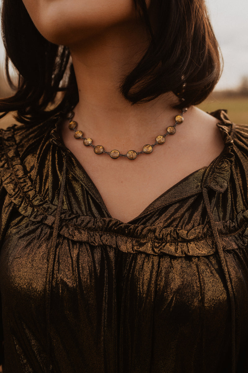 Russo Necklace | Golden Quartz