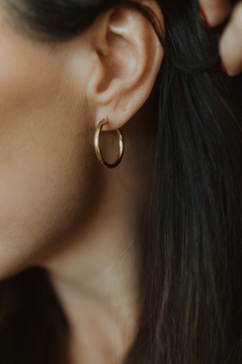 Gold Hoops | Medium