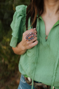 Rheny Ring | Pink Spiny Turquoise