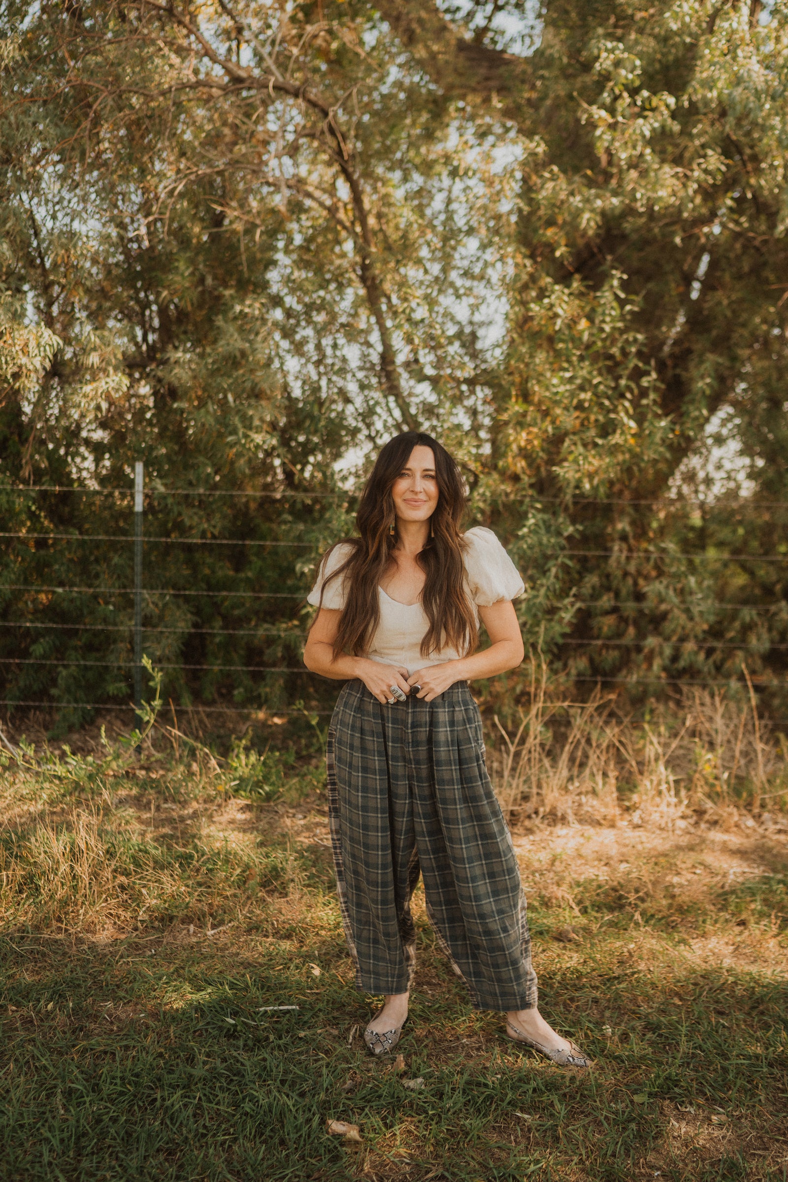 Mariel Plaid Pants