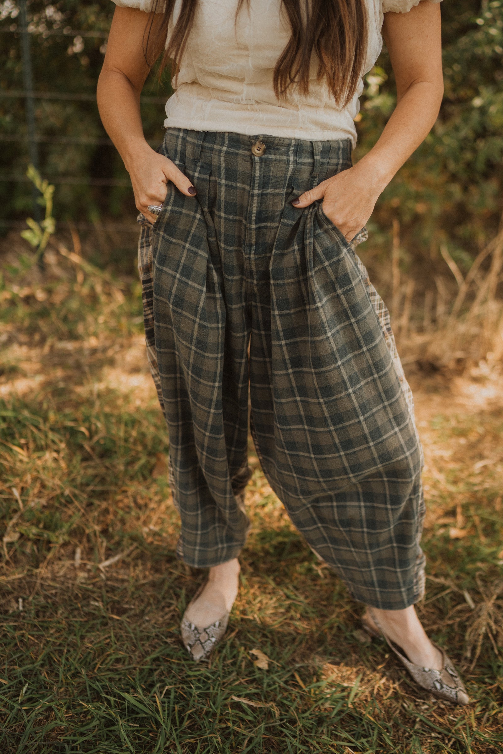 Mariel Plaid Pants