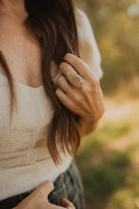 Ginger Ring | Deer Fawn Jasper