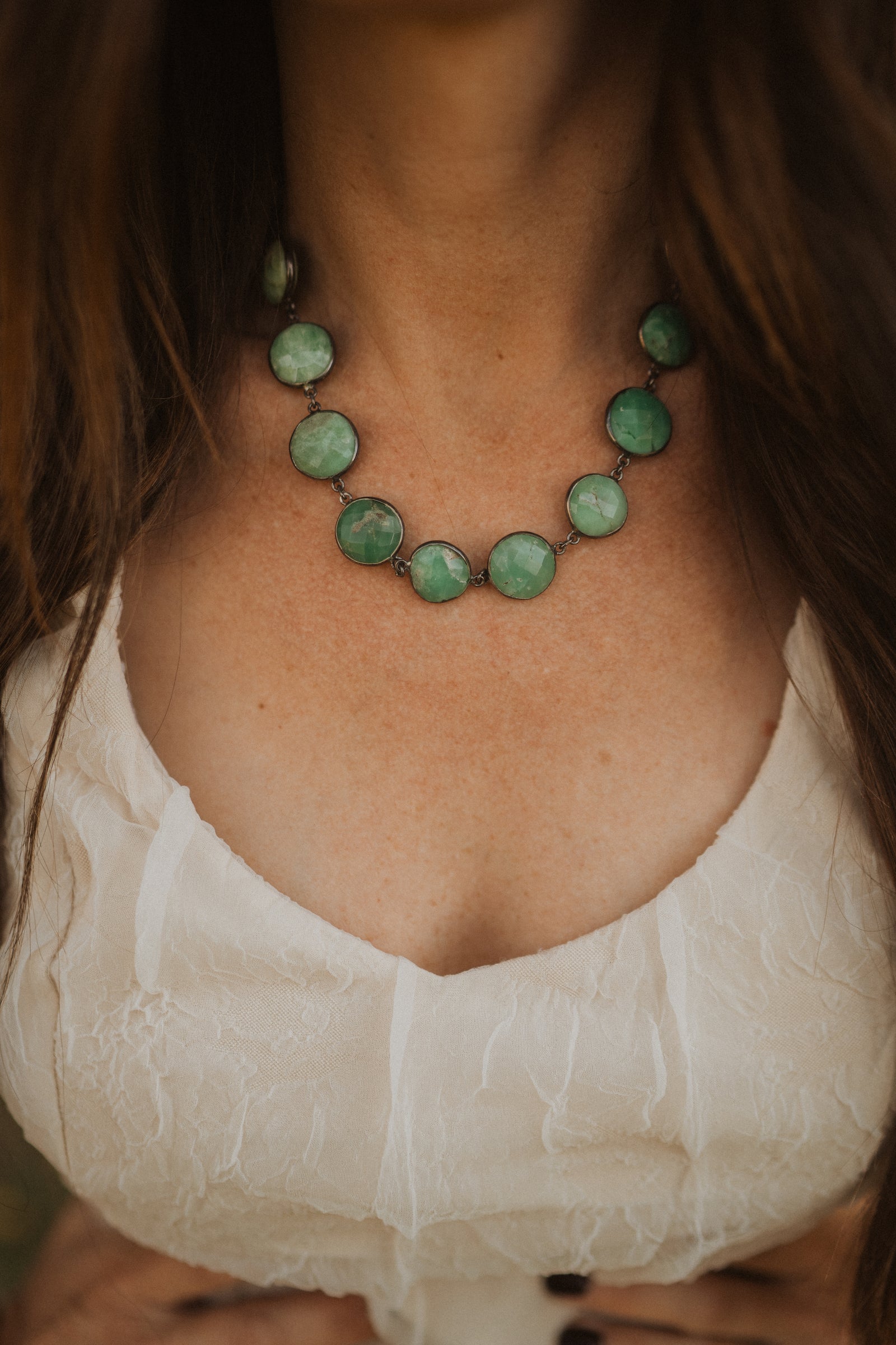 Limelight Necklace | Green Onyx