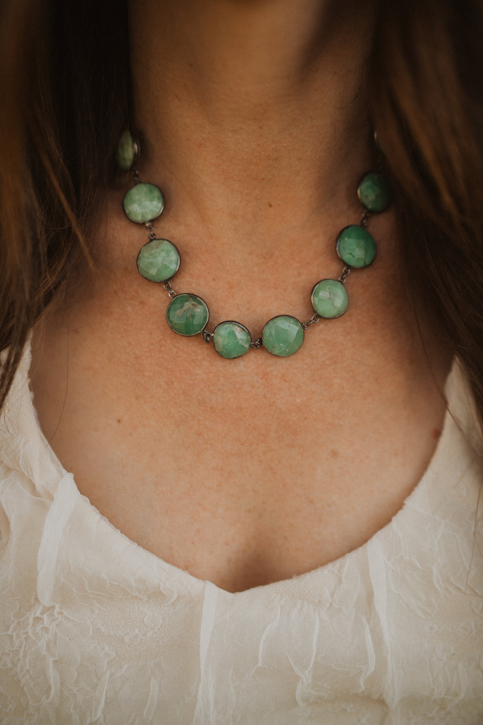 Limelight Necklace | Green Onyx