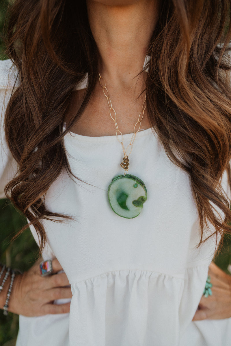 Short Tara Necklace | Green