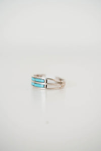 2 Bar Ring | Turquoise- FINAL SALE