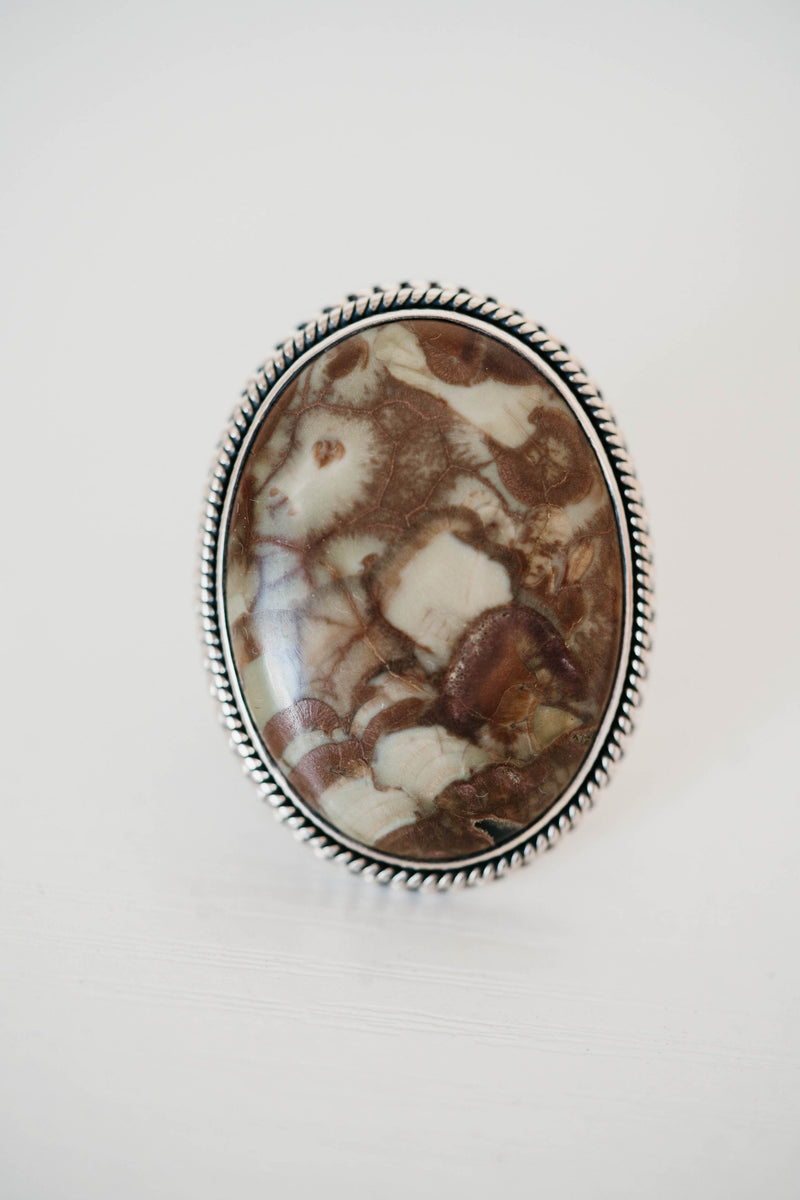 Barrett Ring | Spider Web Jasper- FINAL SALE