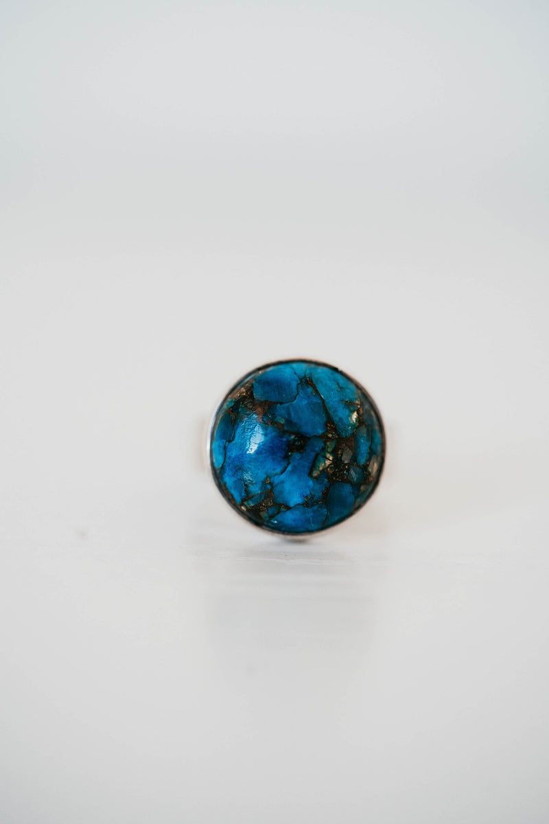 Heidi Ring | #2 | Blue Copper Turquoise- FINAL SALE