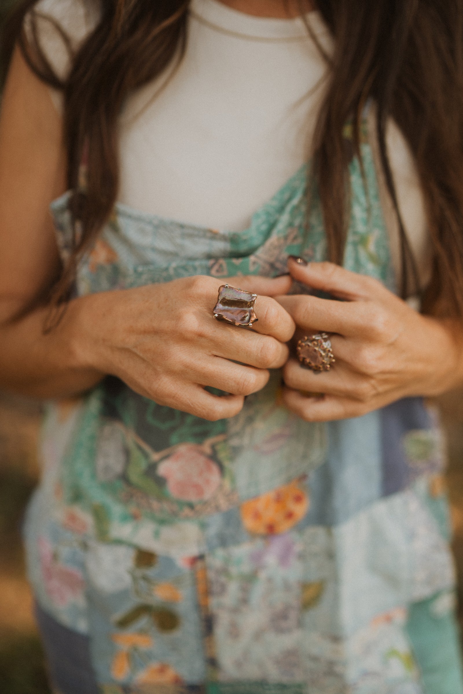 Crystelle Ring | Chocolate Pearl