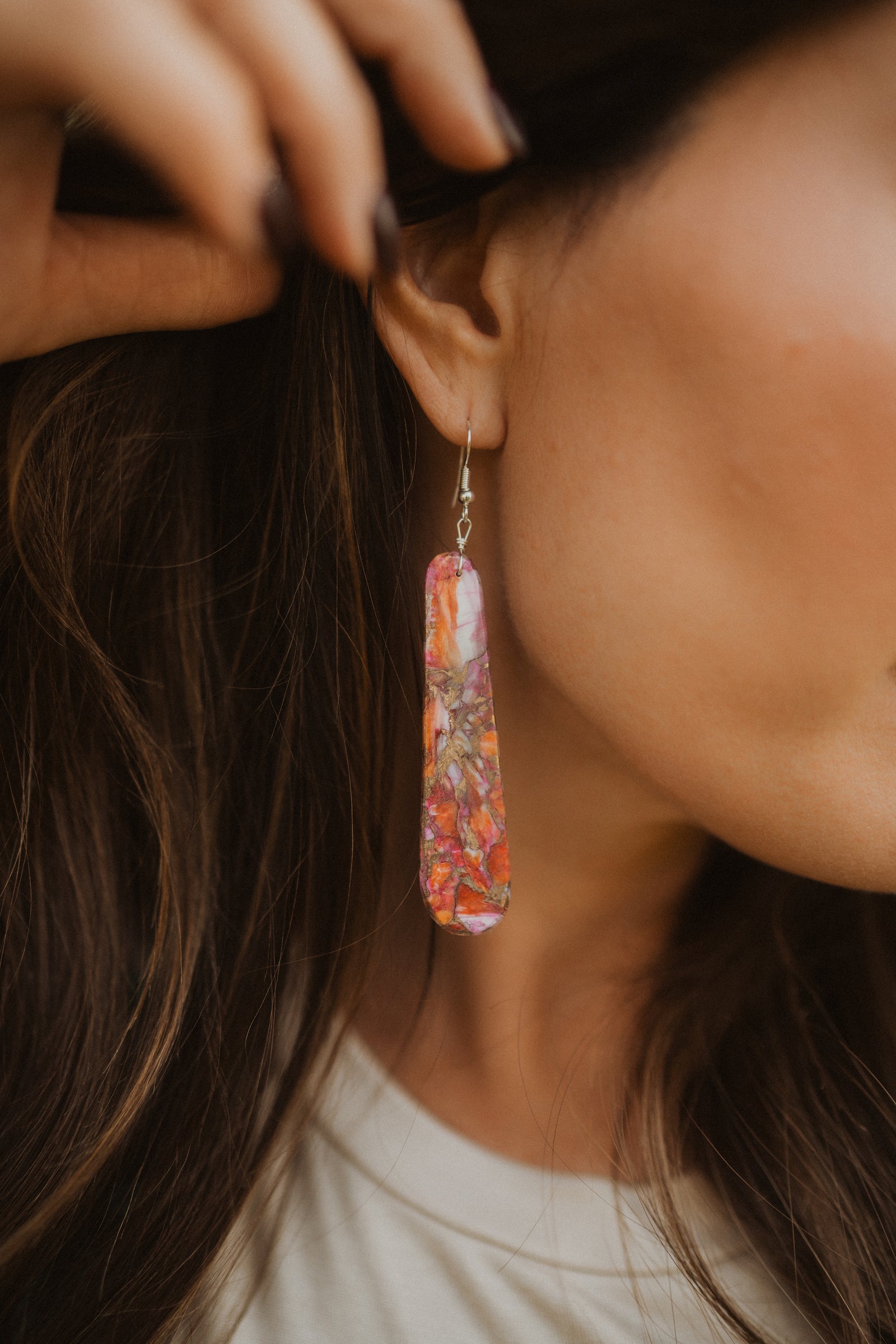 Evangeline Earrings | #3 | Pink Turquoise