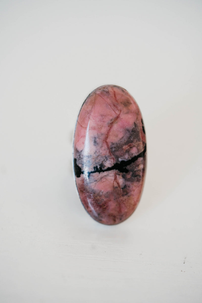 Vanna Ring | Pink Rhodonite- FINAL SALE