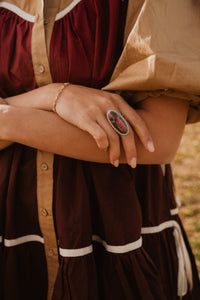 Lanford Ring | Pink Rhodonite - FINAL SALE