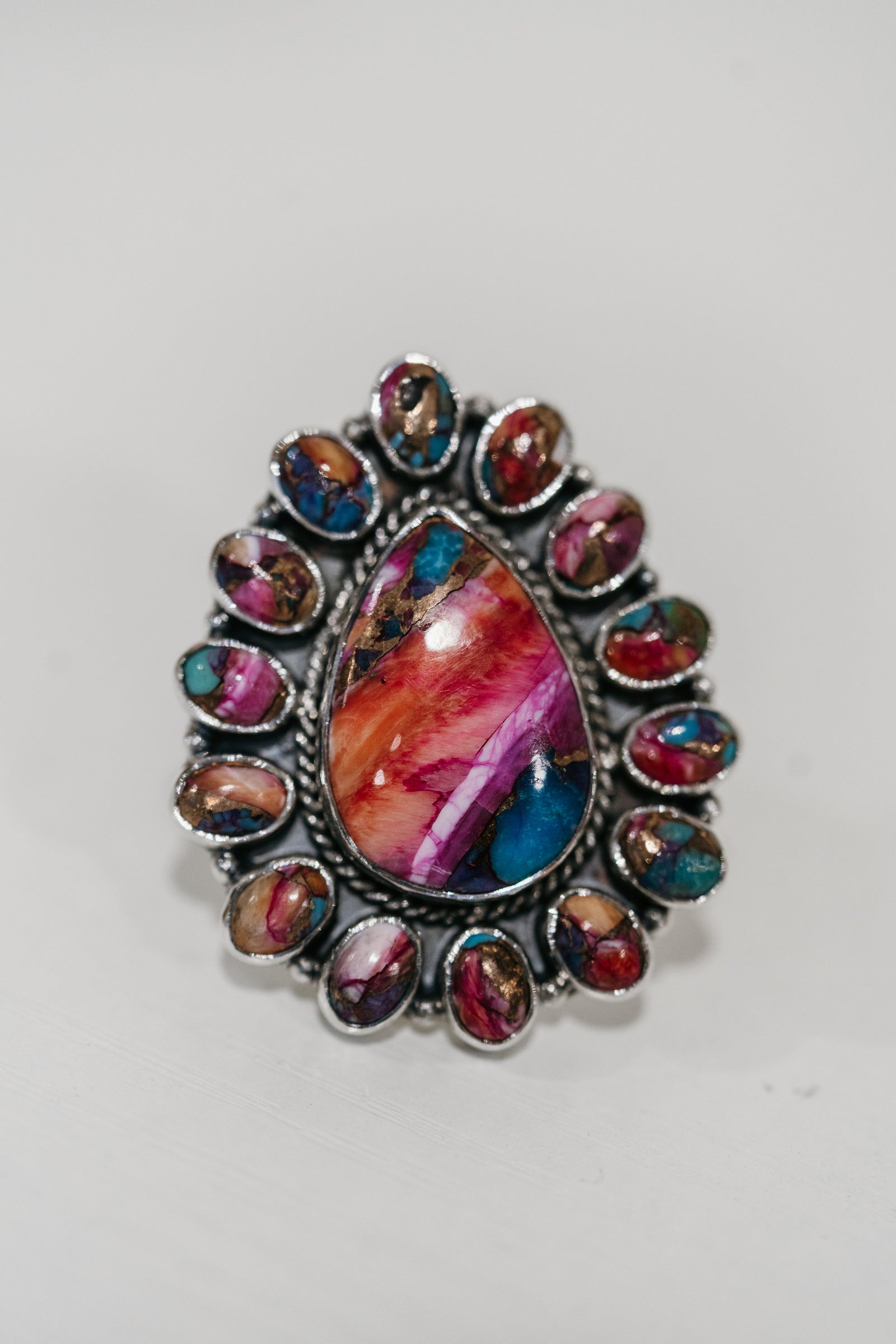 Velzy Ring | Pink Spiny Turquoise