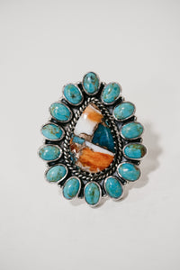 Callie Ring | Turquoise + Spiny Turquoise