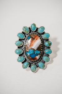 Callie Ring | Turquoise + Spiny Turquoise