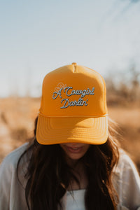 Cowgirl Darlin' Trucker Hat | Yellow