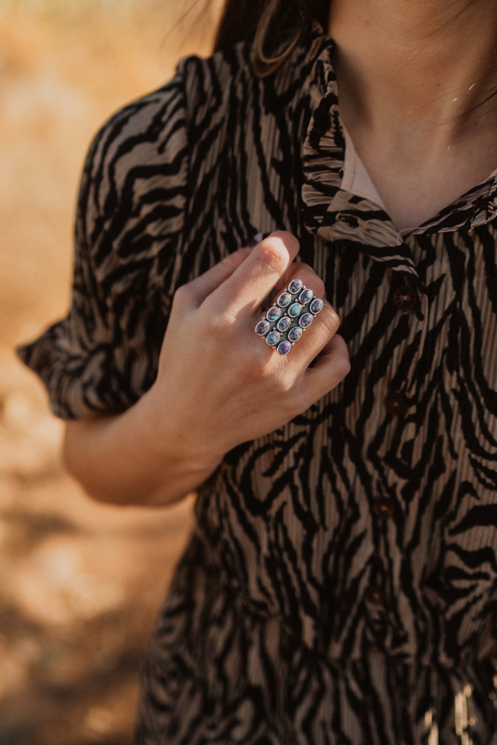 Aiko Ring | Purple Spiny Turquoise