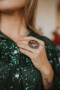 Blaze Ring | Blackout Jasper